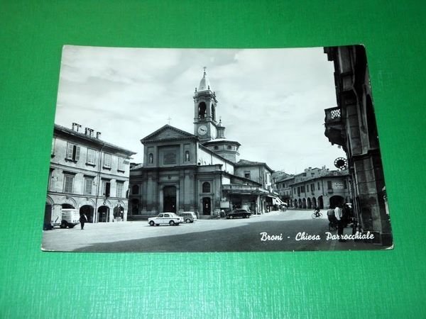 Cartolina Broni - Chiesa Parrocchiale 1955 ca.