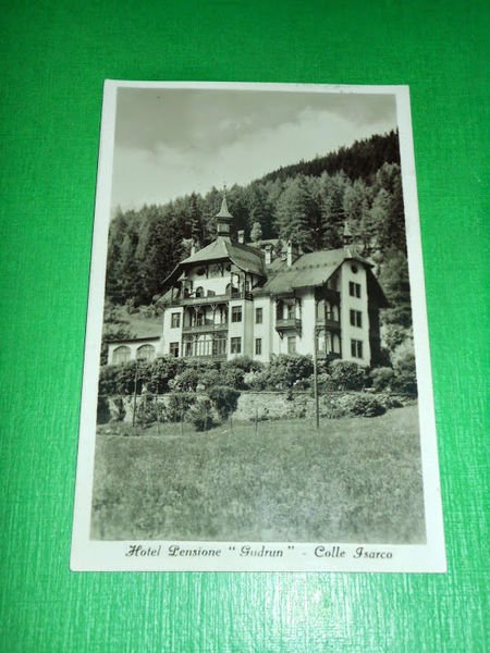 Cartolina Colle Isarco - Hotel Pensione GUDRUN 1934.