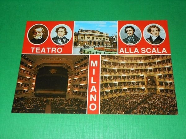 Cartolina Milano - Teatro alla Scala - Vedute diverse 1975 …