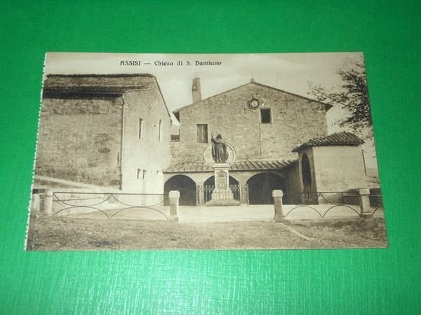 Cartolina Assisi - Chiesa di S. Damiano 1920 ca.