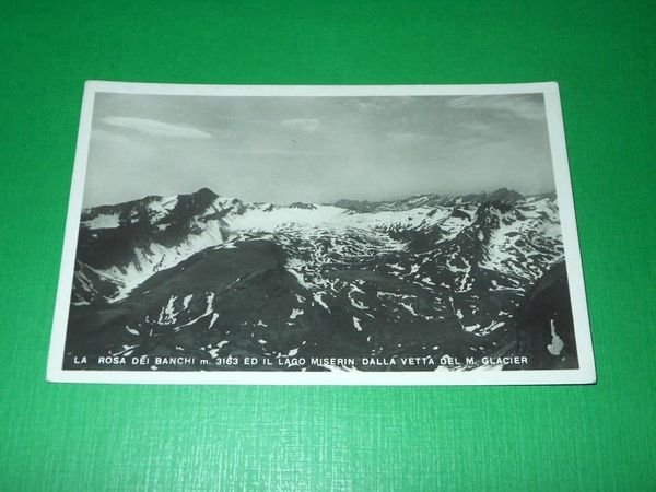 Cartolina La Rosa dei Banchi ed il Lago Miserin dalla …