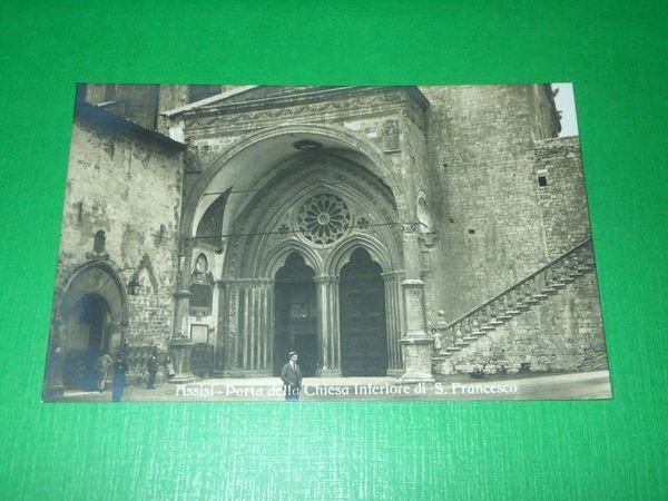 Cartolina Assisi - Porta della Chiesa Inferiore di S. Francesco …