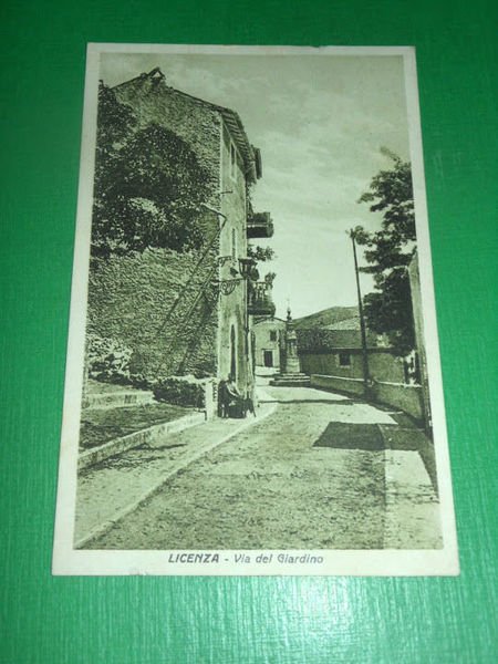 Cartolina Licenza - Via del Giardino 1941.