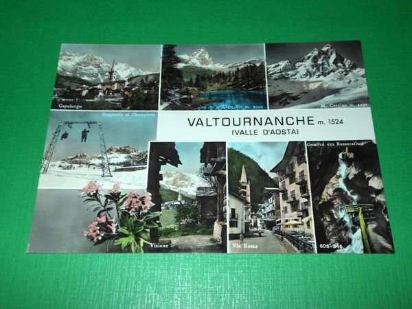 Cartolina Valtournanche ( Valle d' Aosta ) - Vedute diverse …