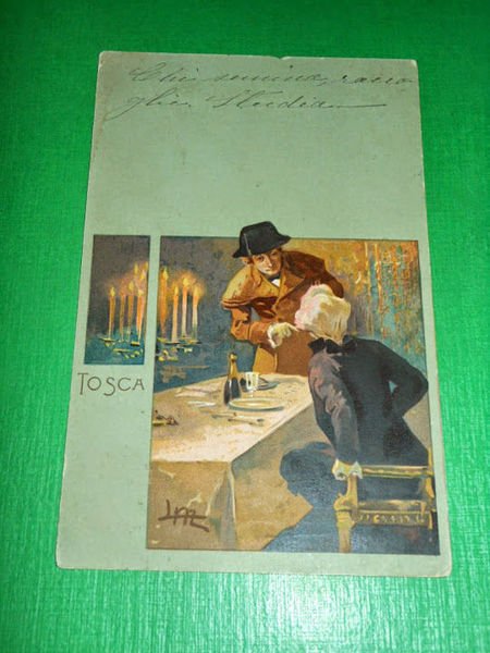 Cartolina Lirica Opera G. Puccini - TOSCA - Illustratore Metlicovitz …