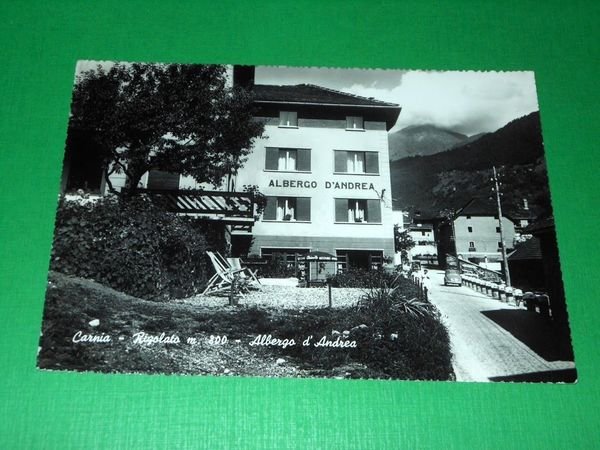 Cartolina Carnia - Rigolato - Albergo d' Andrea 1950 ca.