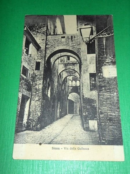 Cartolina Siena - Via della Galluzza 1920 ca.