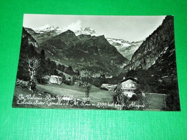 Cartolina In Valsesia - Riva Valdobbia - Colonia Pietre Gemelle …