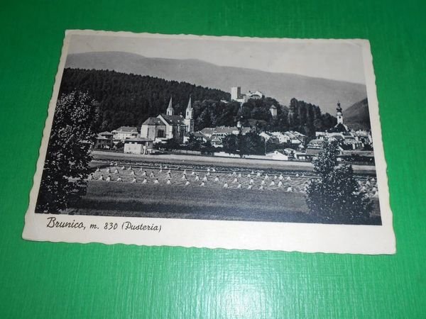 Cartolina Brunico ( Pusteria ) - Scorcio panoramico 1940.