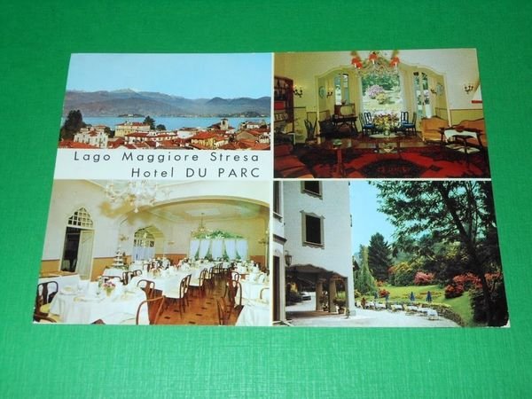 Cartolina Lago Maggiore - Stresa - Hotel Du Parc 1977.