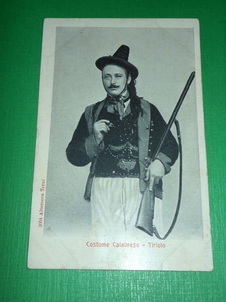 Cartolina Costume Calabrese - Tiriolo ( Catanzaro ) 1910 ca.