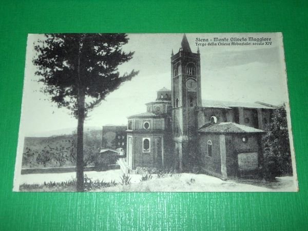Cartolina Siena - Monte Oliveto Maggiore - Tergo della Chiesa …