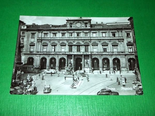 Cartolina Torino - Municipio 1955 ca.