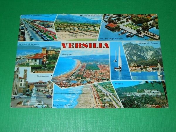 Cartolina Versilia - Vedute diverse 1983.