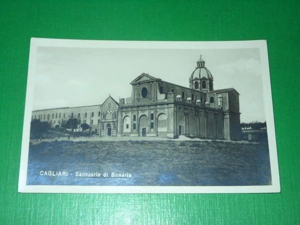 Cartolina Cagliari - Santuario di Bonaria 1925 ca.