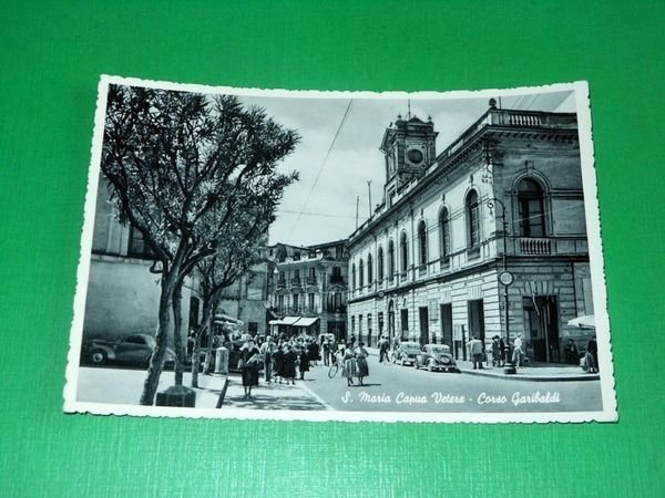 Cartolina Santa Maria Capua Vetere - Corso Garibaldi 1955 ca.