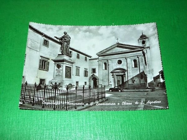 Cartolina Bagnoregio - Monumento a S. Bonaventura e Chiesa di …