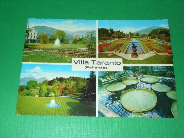 Cartolina Pallanza - Villa Taranto - Vedute diverse 1966.