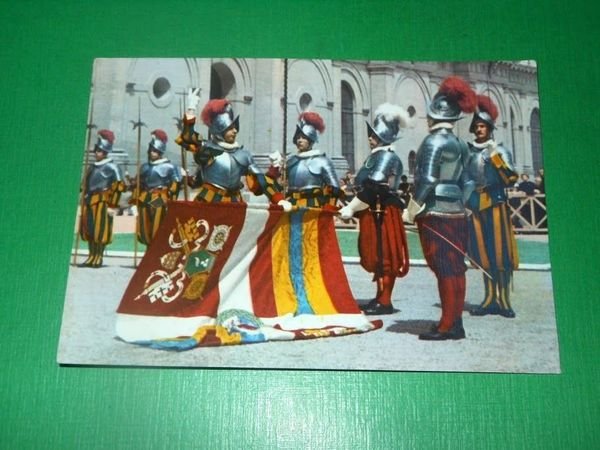 Cartolina Città del Vaticano - Giuramento delle Guardie Svizzere 1959.