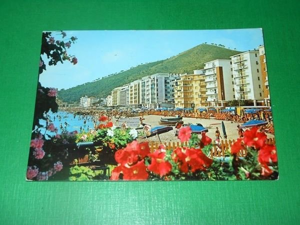 Cartolina Borghetto S. Spirito - Spiaggia 1979.