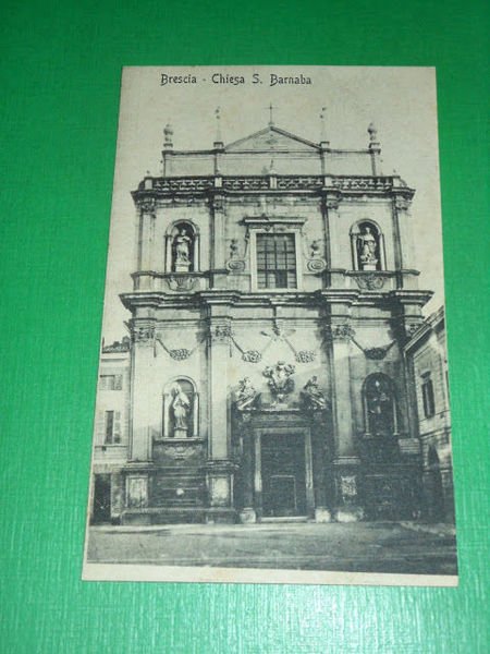 Cartolina Brescia - Chiesa S. Barnaba 1920 ca.