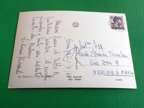 Cartolina Corniglio - Panorama 1964.