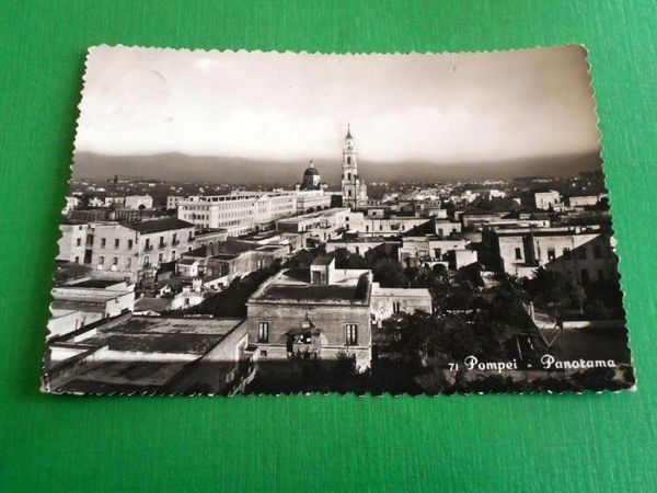 Cartolina Pompei - Panorama 1954.