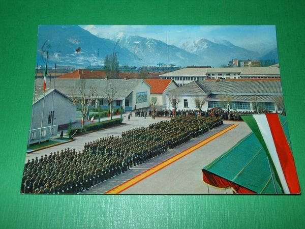 Cartolina Scuola Militare Alpina ( Aosta ) - Cerimonia Giuramento …