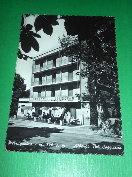 Cartolina Pietragavina ( Pavia ) - Albergo Bel Soggiorno 1959.