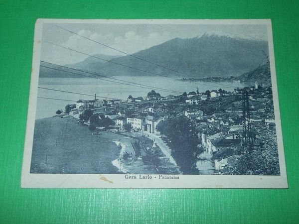 Cartolina Gera Lario ( Como ) - Panorama 1948.