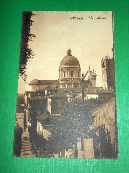 Cartolina Brescia - Via Mazzini 1930 ca.