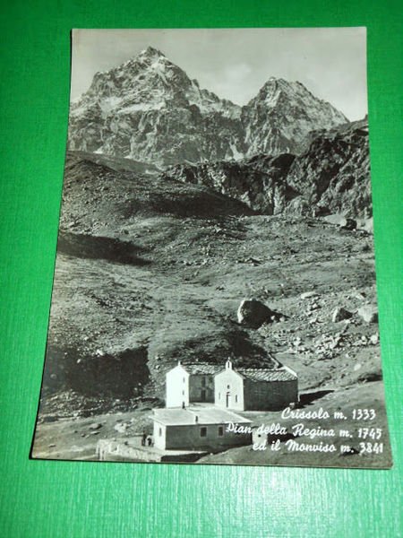 Cartolina Crissolo - Pian della Regina ed il Monviso 1955 …