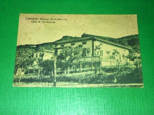Cartolina Cireglio ( Pistoia ) - Villini di Via Ciriceto …