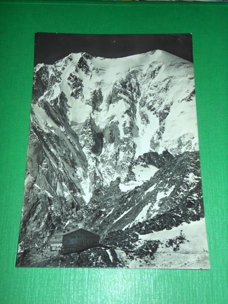 Cartolina Courmayeur - Rifugio Albergo Torino - Monte Bianco 1956.