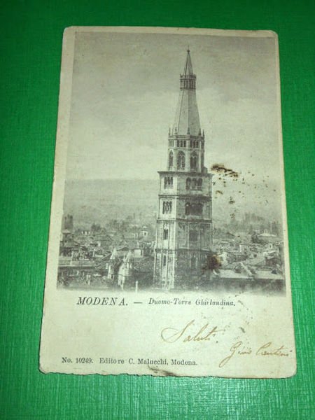 Cartolina Modena - Duomo - Torre Ghirlandina 1901.