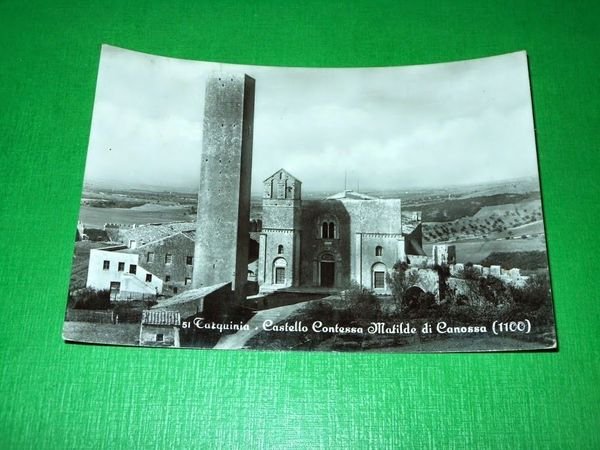 Cartolina Tarquinia - Castello Contessa Matilde di Canossa 1956.