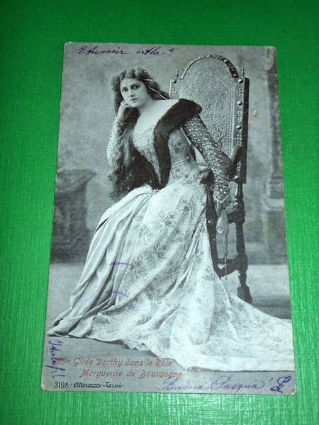Cartolina Spettacolo Teatro - Gilda Darthy nel ruolo di Marguerite …