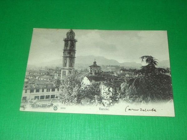 Cartolina Varese - Scorcio panoramico 1905.