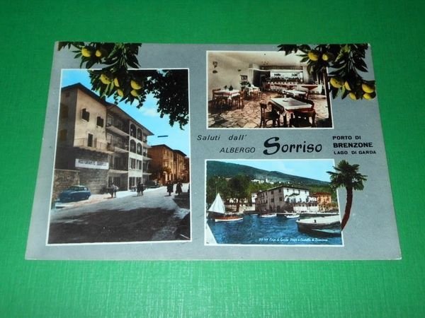 Cartolina Porto di Brenzone - Lago di Garda - Albergo …