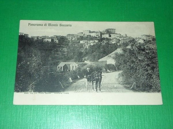Cartolina Montù Beccaria - Panorama 1910 ca.