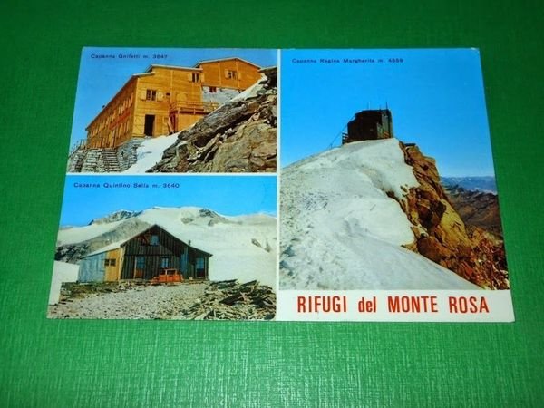 Cartolina Rifugi del Monte Rosa - Sella , Gnifetti e …