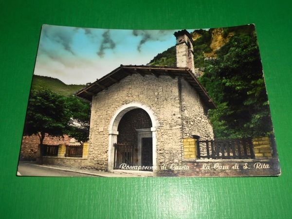 Cartolina Roccaporena di Cascia - La Casa di S. Rita …
