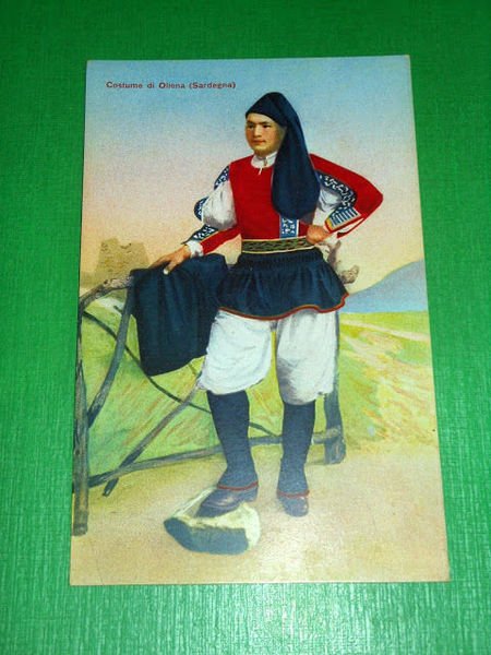 Cartolina Costume di Oliena ( Nuoro ) 1920 ca.