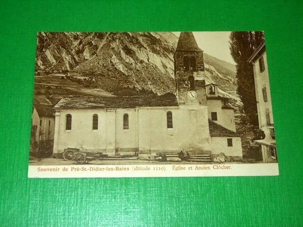 Cartolina Souvenir de Prè St. Didier les Bains - Eglise …