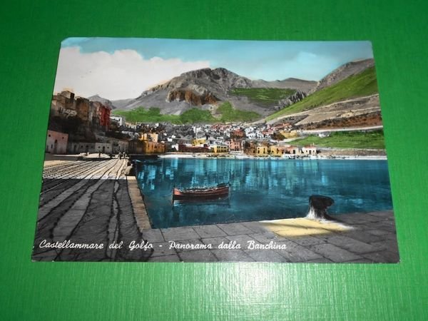 Cartolina Castellammare del Golfo - Panorama dalla Banchina 1960 ca.