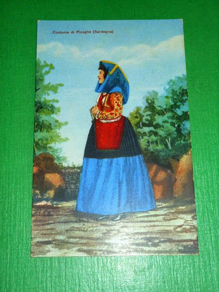 Cartolina Costume di Ploaghe ( Sassari ) 1920 ca #.
