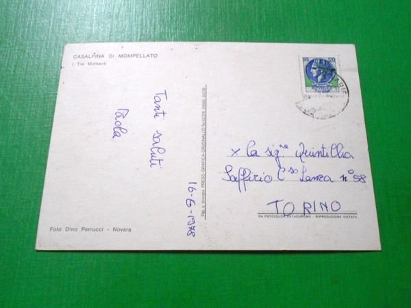 Cartolina Casalpina di Mompellato - I Tre Momenti 1978.