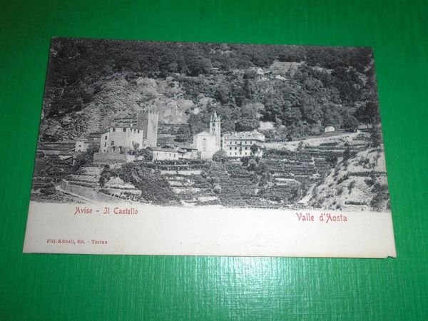 Cartolina Valle d' Aosta - Avise - Il Castello 1910 …
