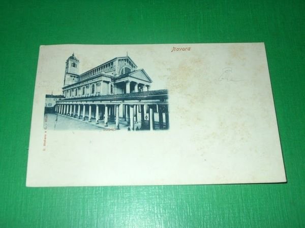 Cartolina Novara - Duomo 1899.