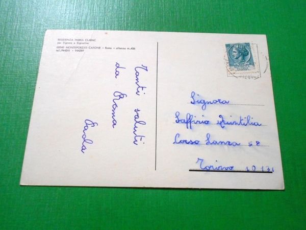 Cartolina Monteporzio Catone - Residenza Maria Clarac 1973.